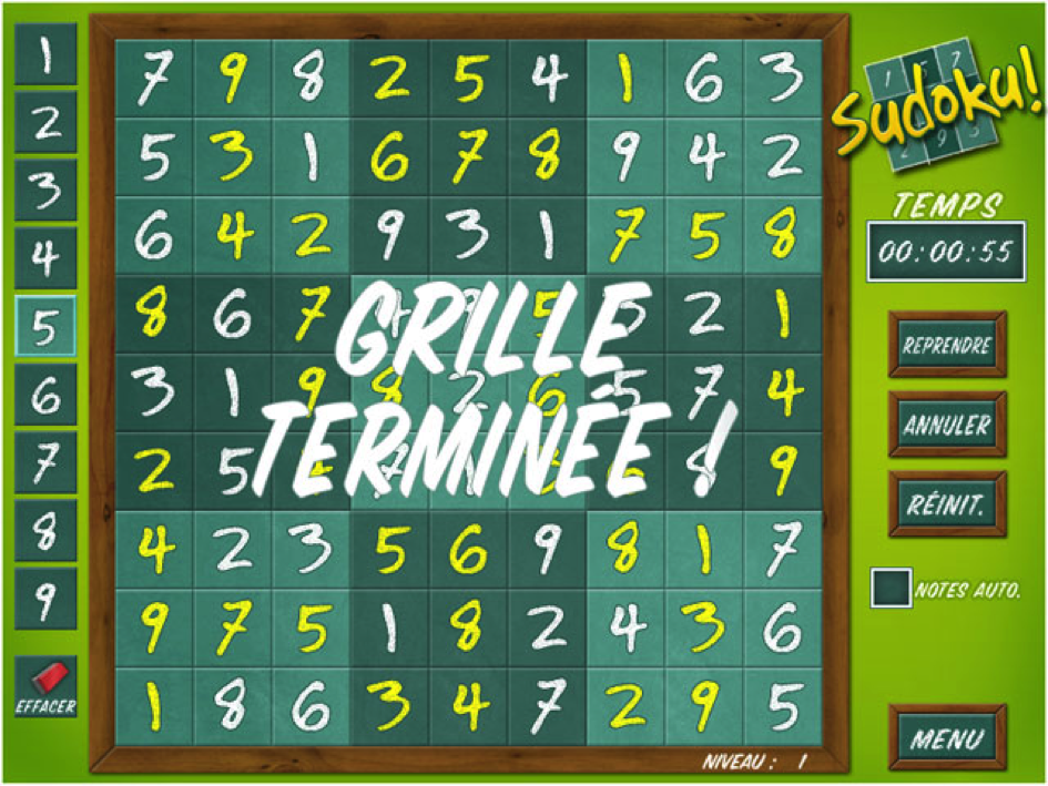 Un programme pour résoudre toutes les grilles de sudoku gratuit