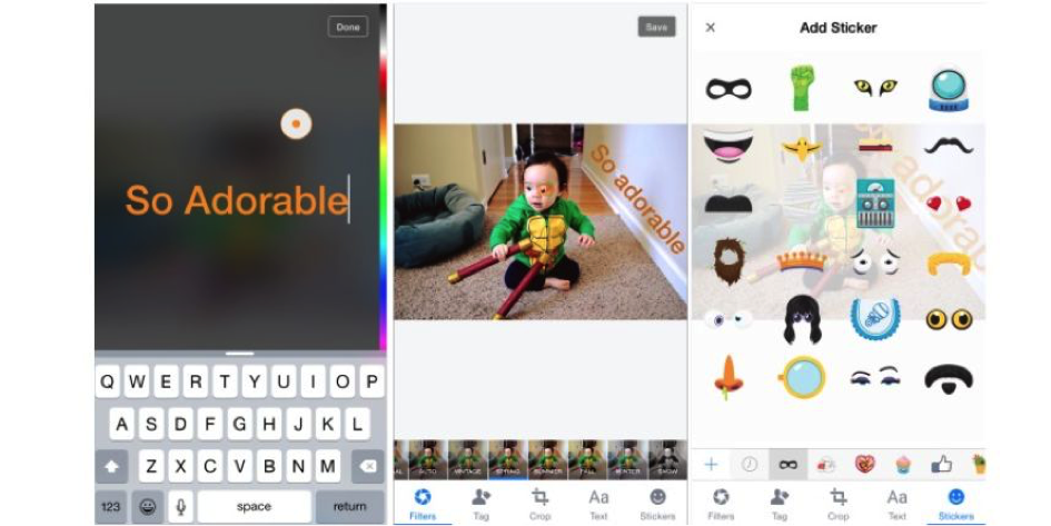 Facebook copie Snapchat avecde nouvelles fonctionnalités de montage photo