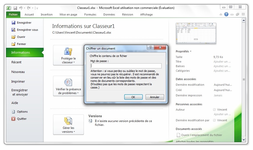 Comment bloquer un fichier Excel ?