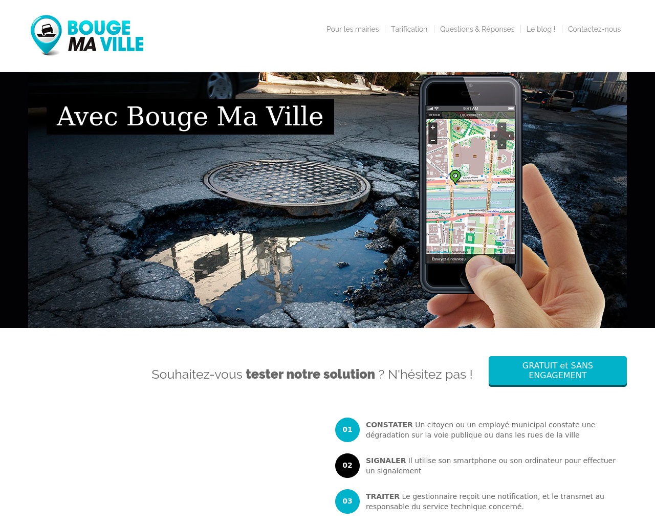 Une application Iphone pour le signalement des incidents de voirie